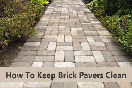 clean brick pavers