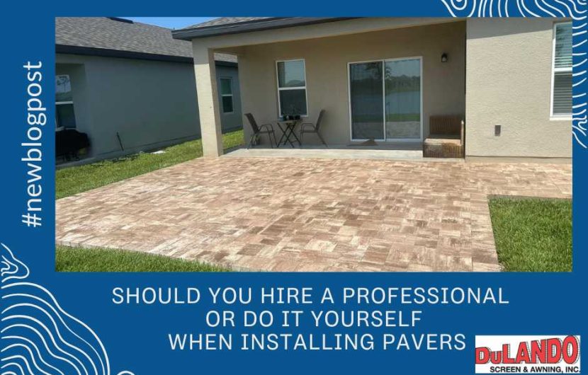 installing patio pavers