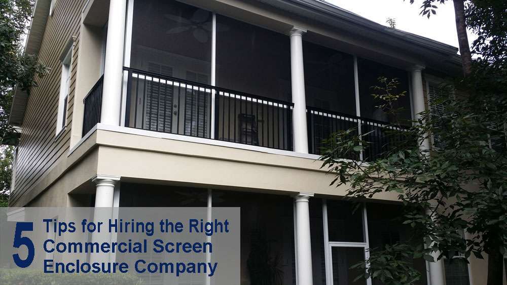 commercial screen enclosure company