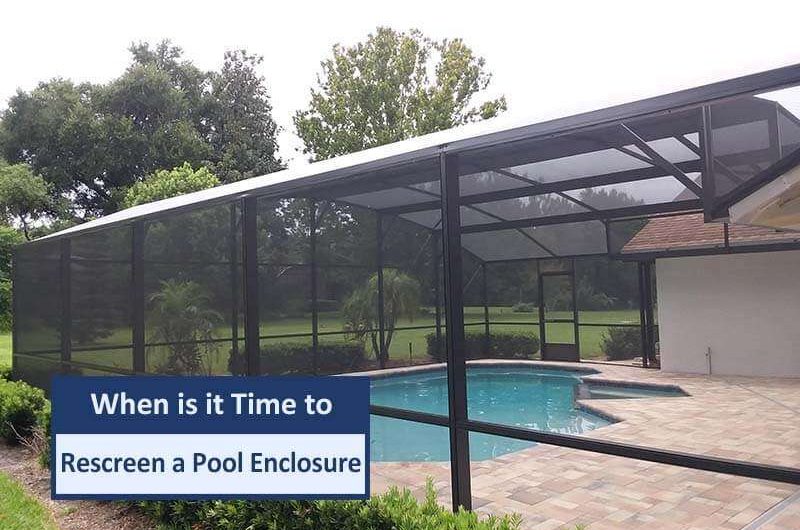 Rescreen a Pool Enclosure