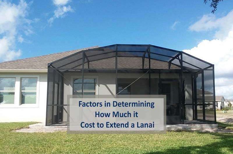 cost to extend a lanai