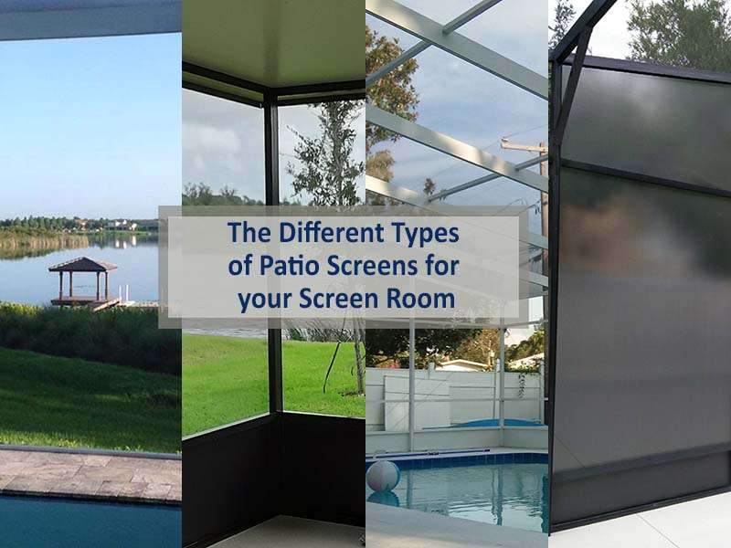 different types of patio screens