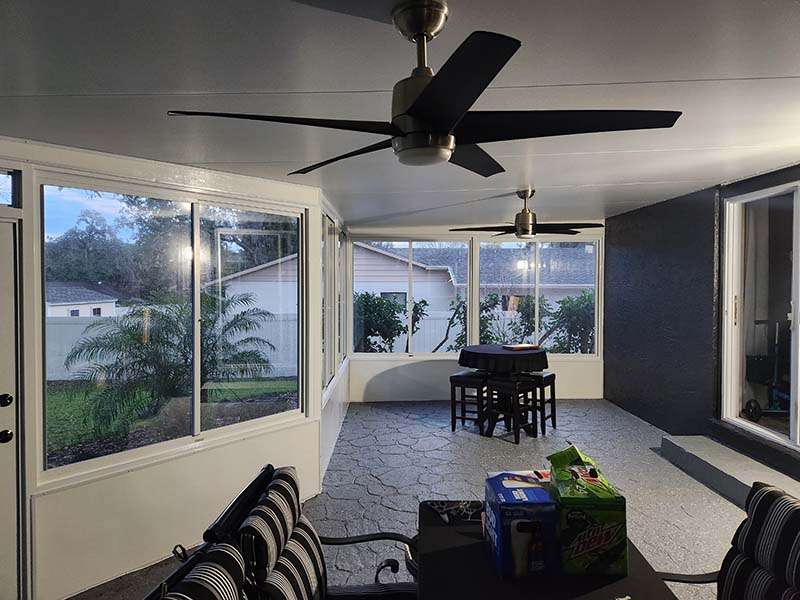 custom Orlando sunroom interior view