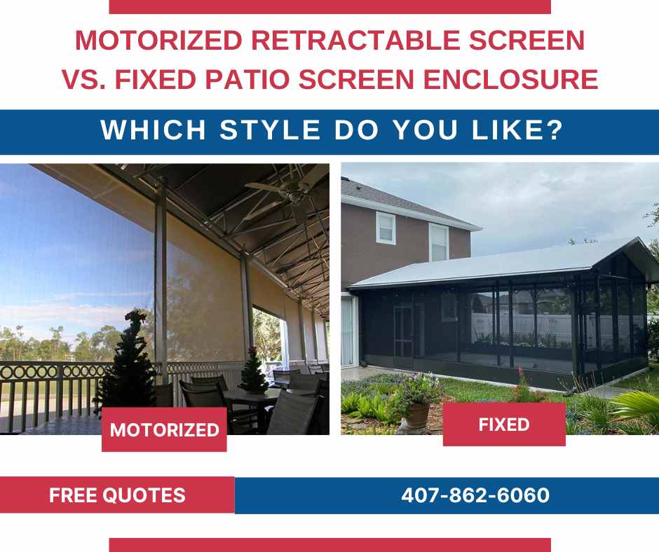 Motorized Retractable Screen