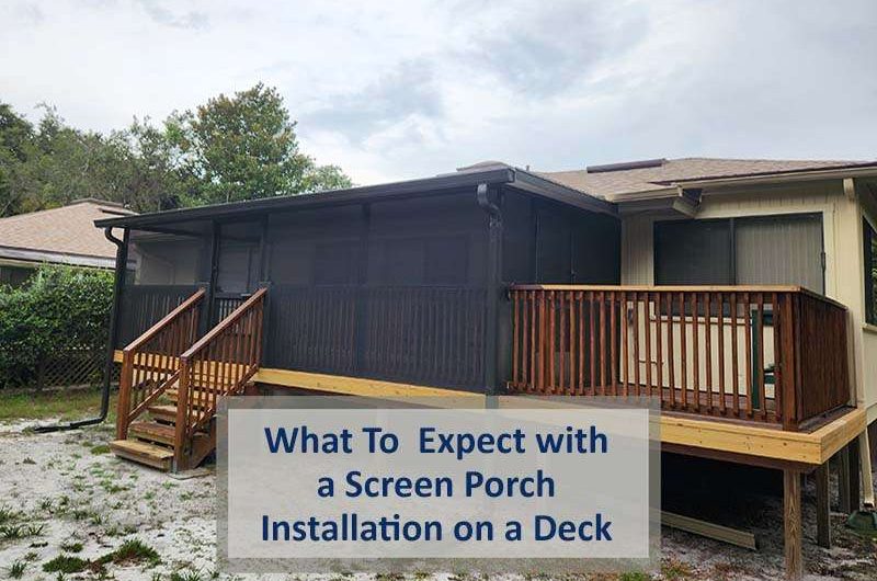 screen porch installation