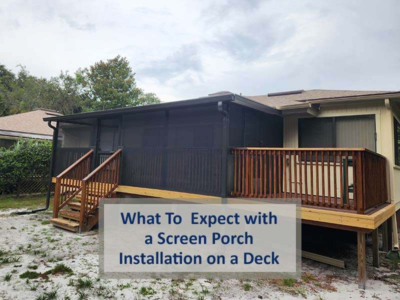 screen porch installation