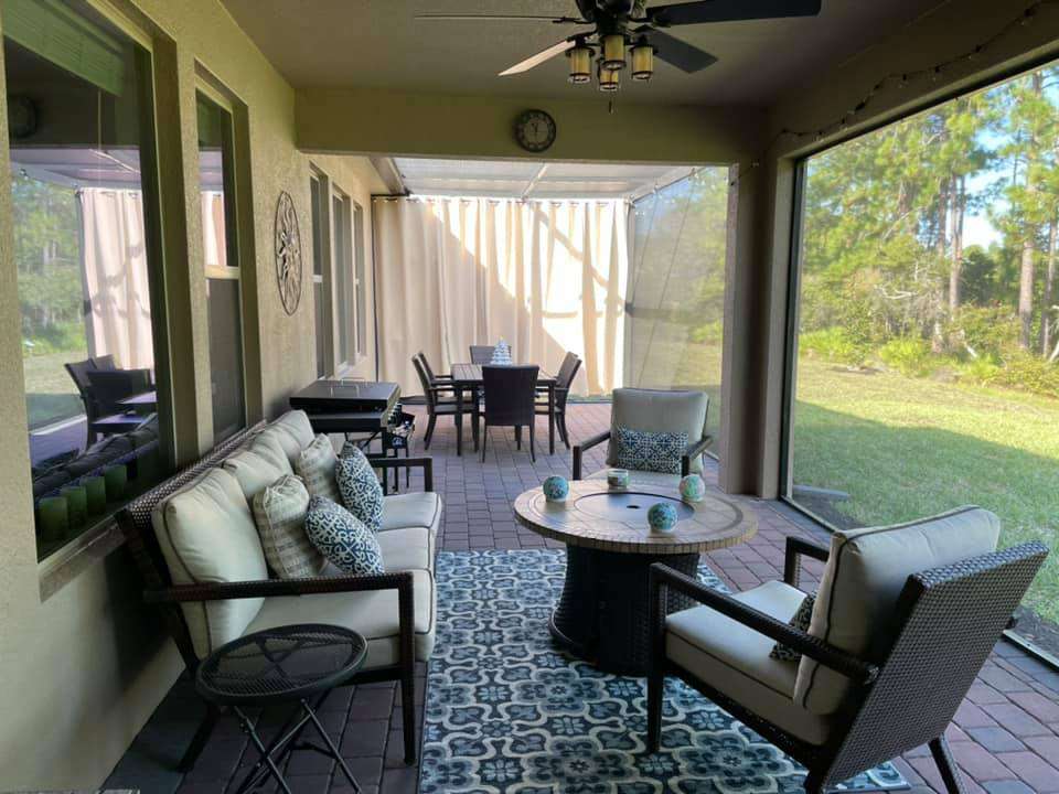 panoramic screen enclosure under roof